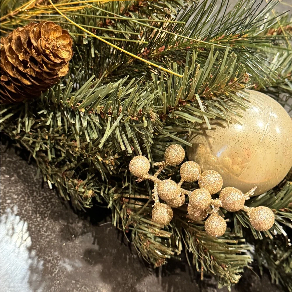 Festive Unlit Predecorated Holiday Garland